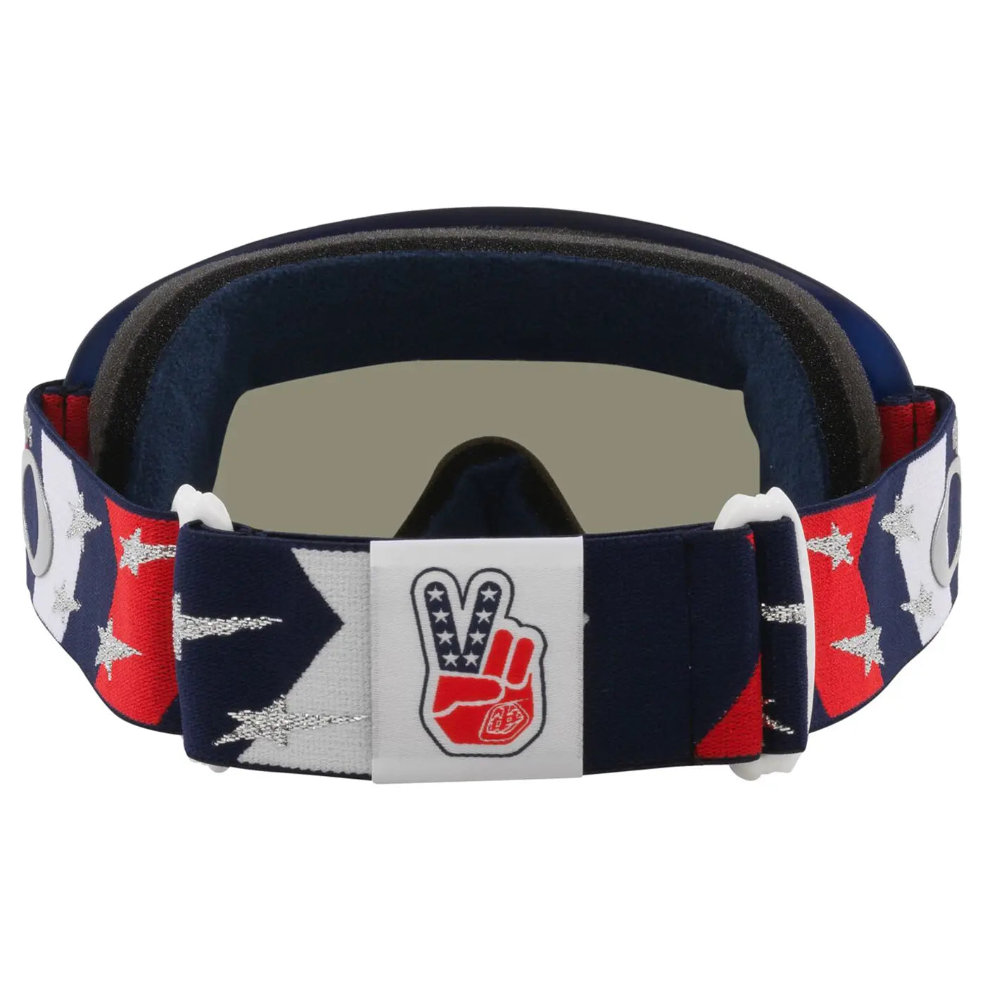Oakley O Frame TLD MX Goggles Red / White / Blue Stars / Dark Grey - FREE UK Shipping, FREE 365 Day Returns | Moto Central