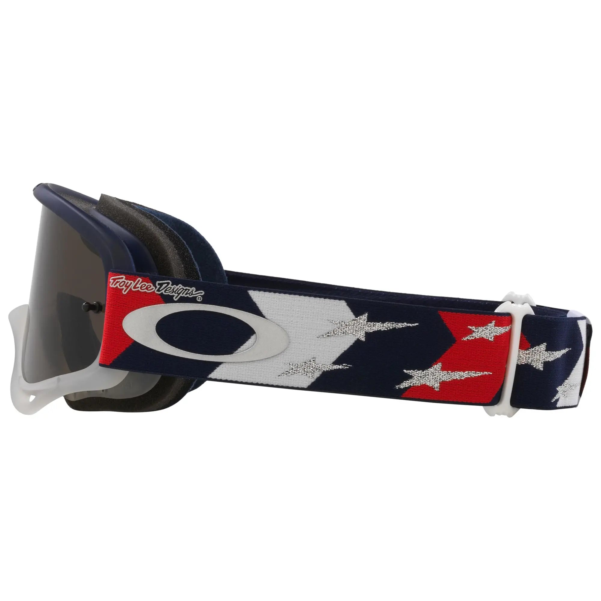Oakley O Frame TLD MX Goggles Red / White / Blue Stars / Dark Grey - FREE UK Shipping, FREE 365 Day Returns | Moto Central