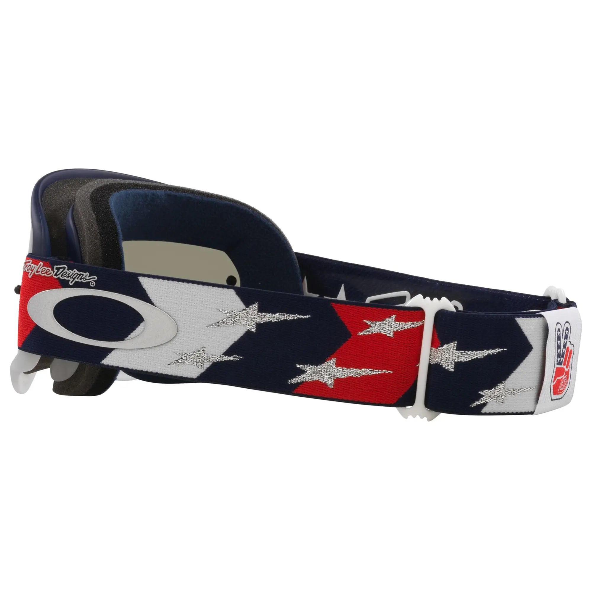 Oakley O Frame TLD MX Goggles Red / White / Blue Stars / Dark Grey - FREE UK Shipping, FREE 365 Day Returns | Moto Central