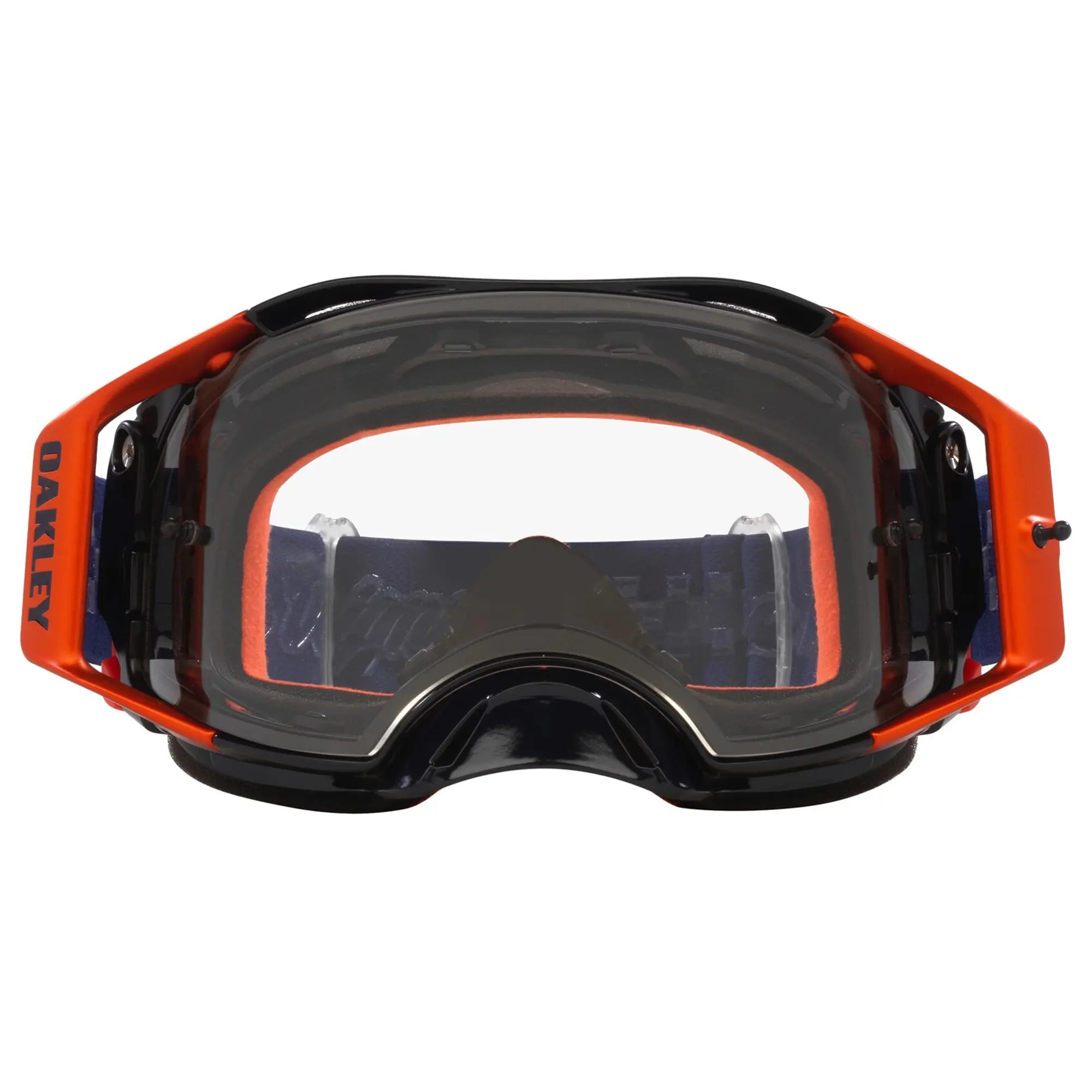 Oakley Airbrake TLD Sunrise MX Goggles Navy / Clear - FREE UK Shipping, FREE 365 Day Returns | Moto Central