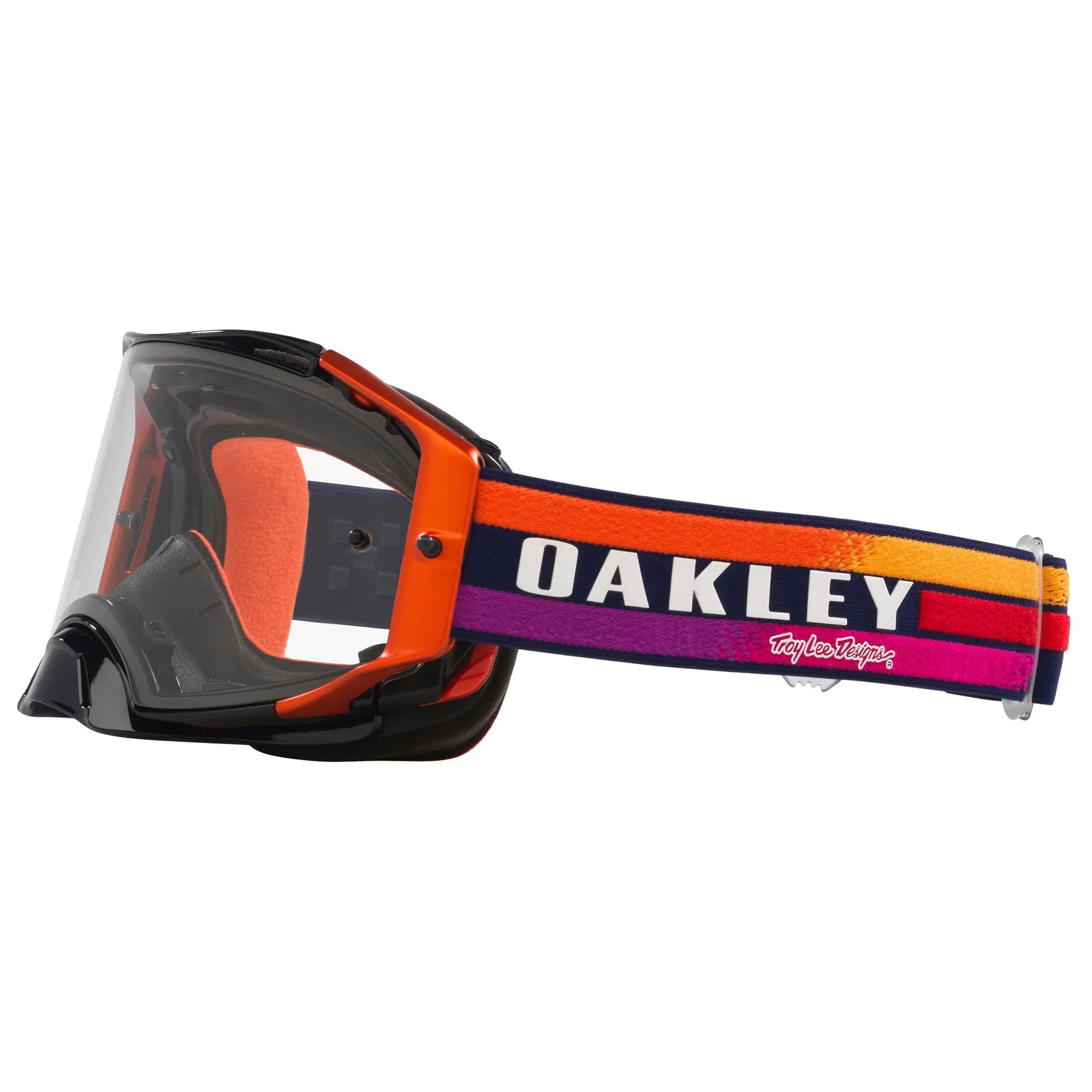 Oakley Airbrake TLD Sunrise MX Goggles Navy / Clear - FREE UK Shipping, FREE 365 Day Returns | Moto Central
