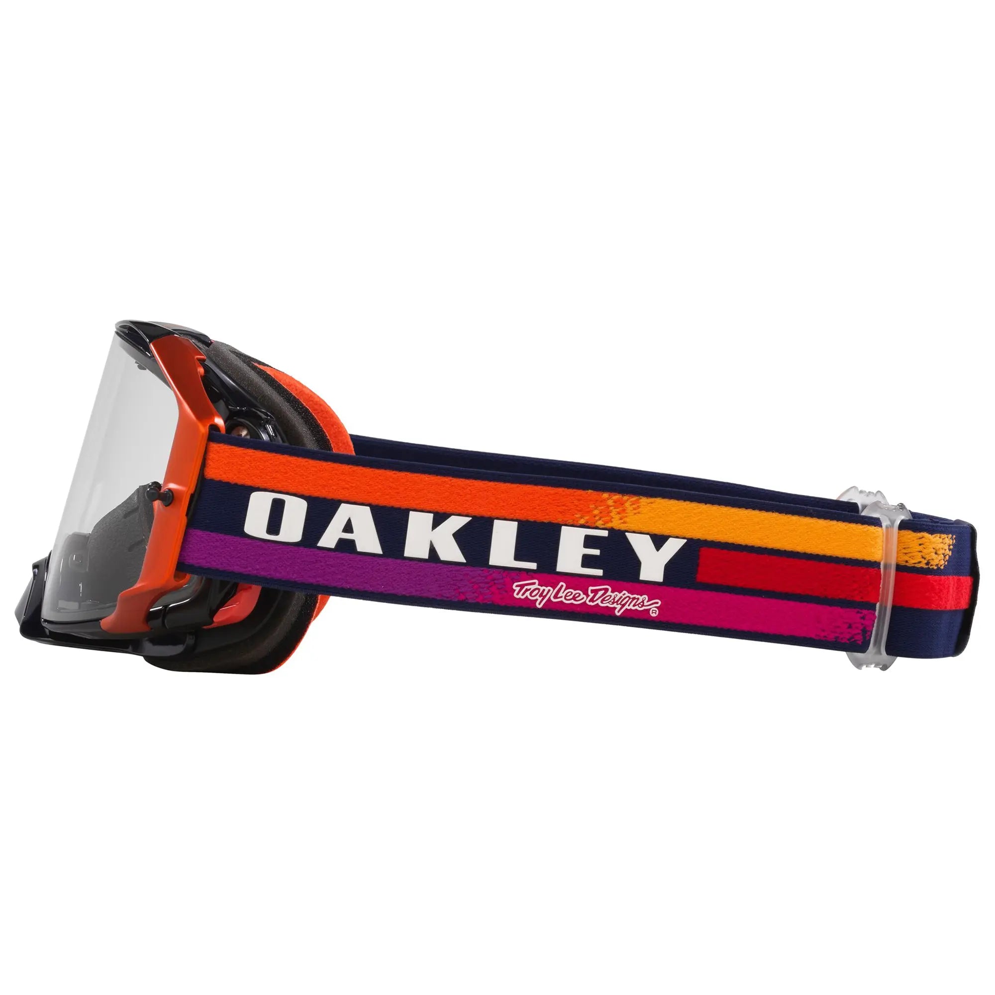 Oakley Airbrake TLD Sunrise MX Goggles Navy / Clear - FREE UK Shipping, FREE 365 Day Returns | Moto Central