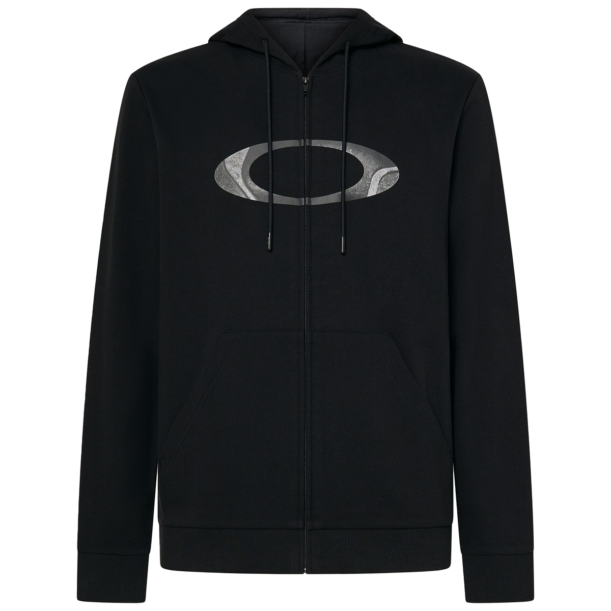 Oakley New Ellipse Zip Hoodie Blackout - FREE UK Shipping, FREE 365 Day Returns | Moto Central