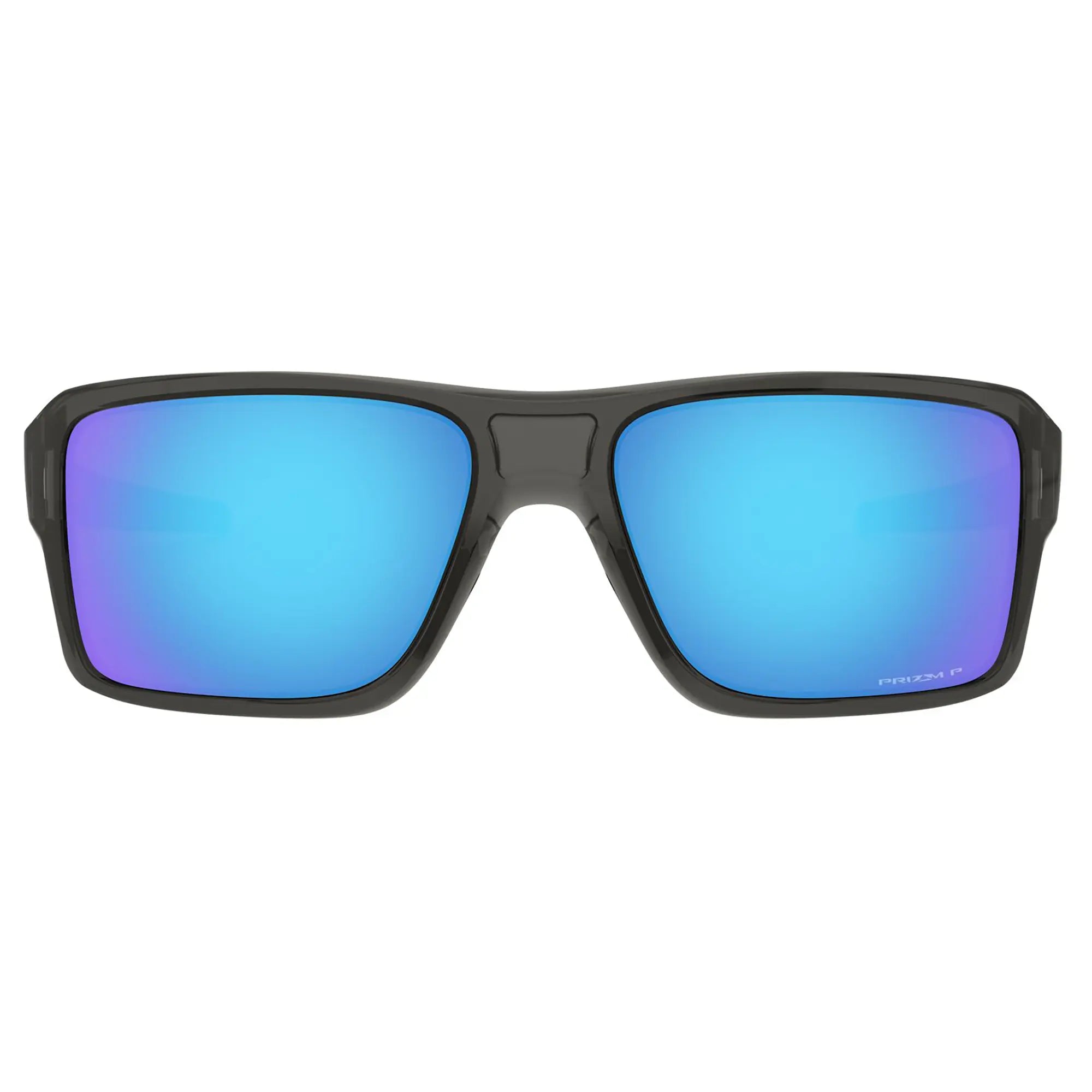 Oakley Double Edge Sunglasses Grey Smoke / Prizm Sapphire Iridium Polar Lens - FREE UK Shipping, FREE 365 Day Returns | Moto Central