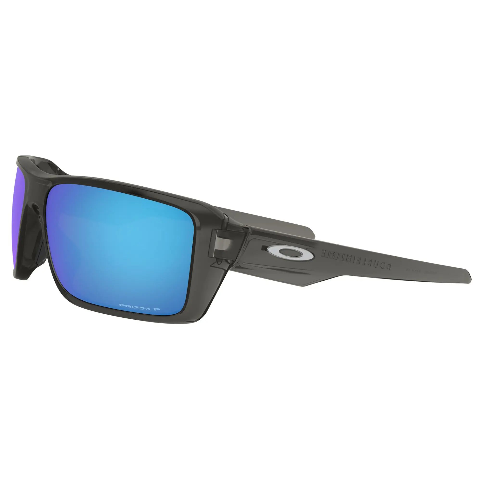 Oakley Double Edge Sunglasses Grey Smoke / Prizm Sapphire Iridium Polar Lens - FREE UK Shipping, FREE 365 Day Returns | Moto Central