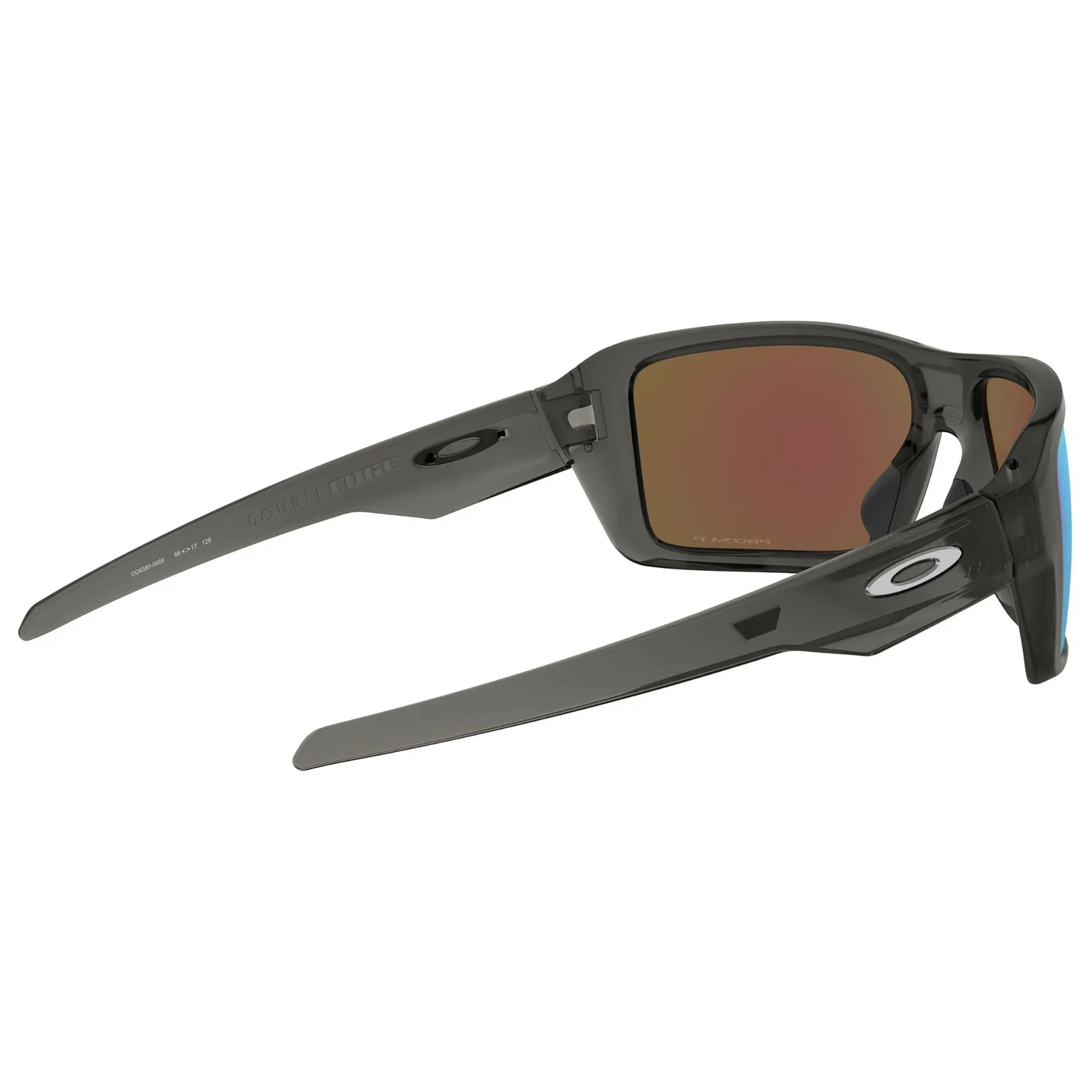 Oakley Double Edge Sunglasses Grey Smoke / Prizm Sapphire Iridium Polar Lens - FREE UK Shipping, FREE 365 Day Returns | Moto Central