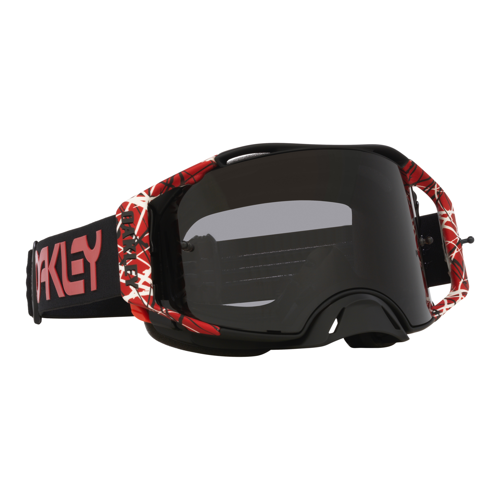 Oakley Airbrake Red Eddie MX Goggles Dark Grey - FREE UK Shipping, FREE 365 Day Returns | Moto Central