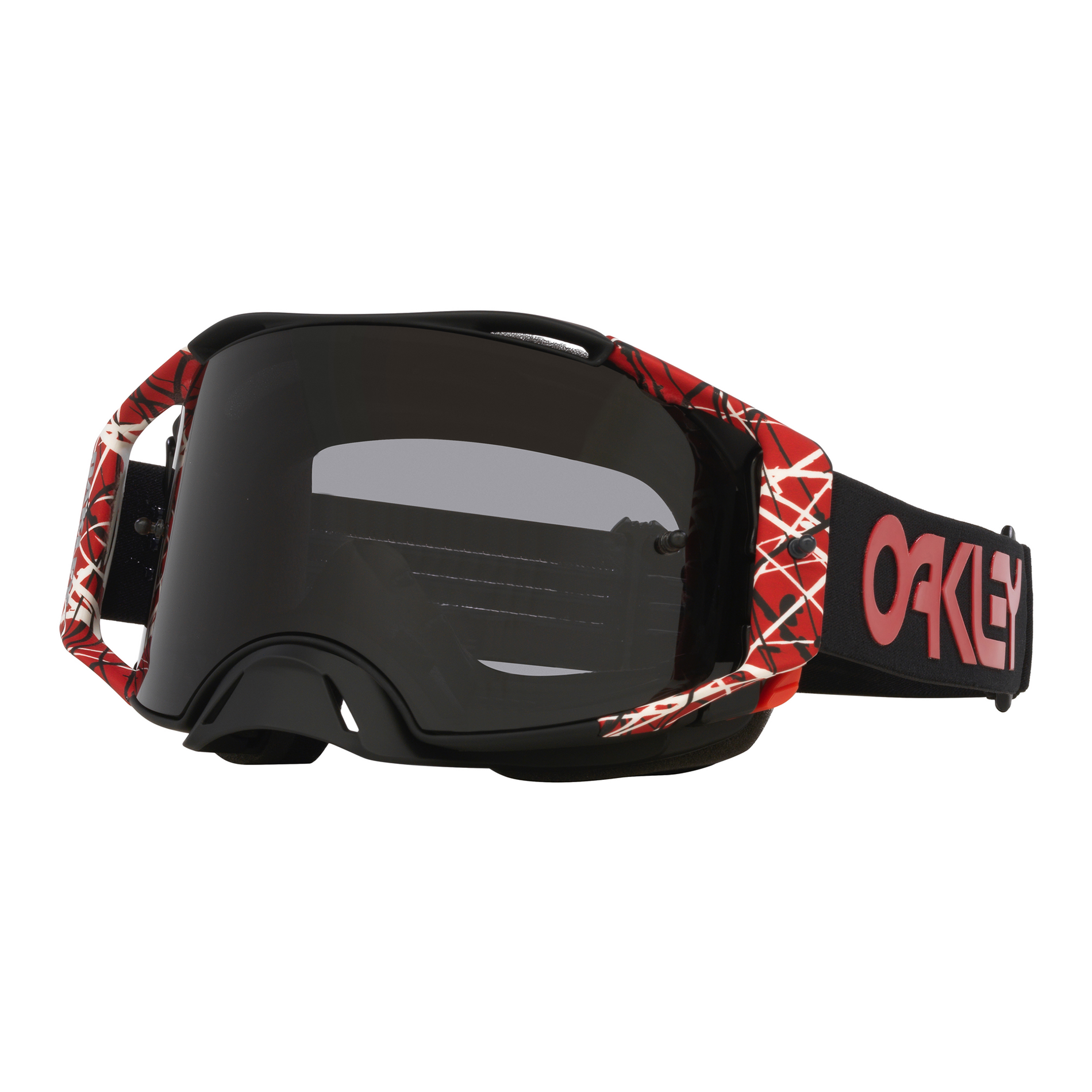 Oakley Airbrake Red Eddie MX Goggles Dark Grey - FREE UK Shipping, FREE 365 Day Returns | Moto Central