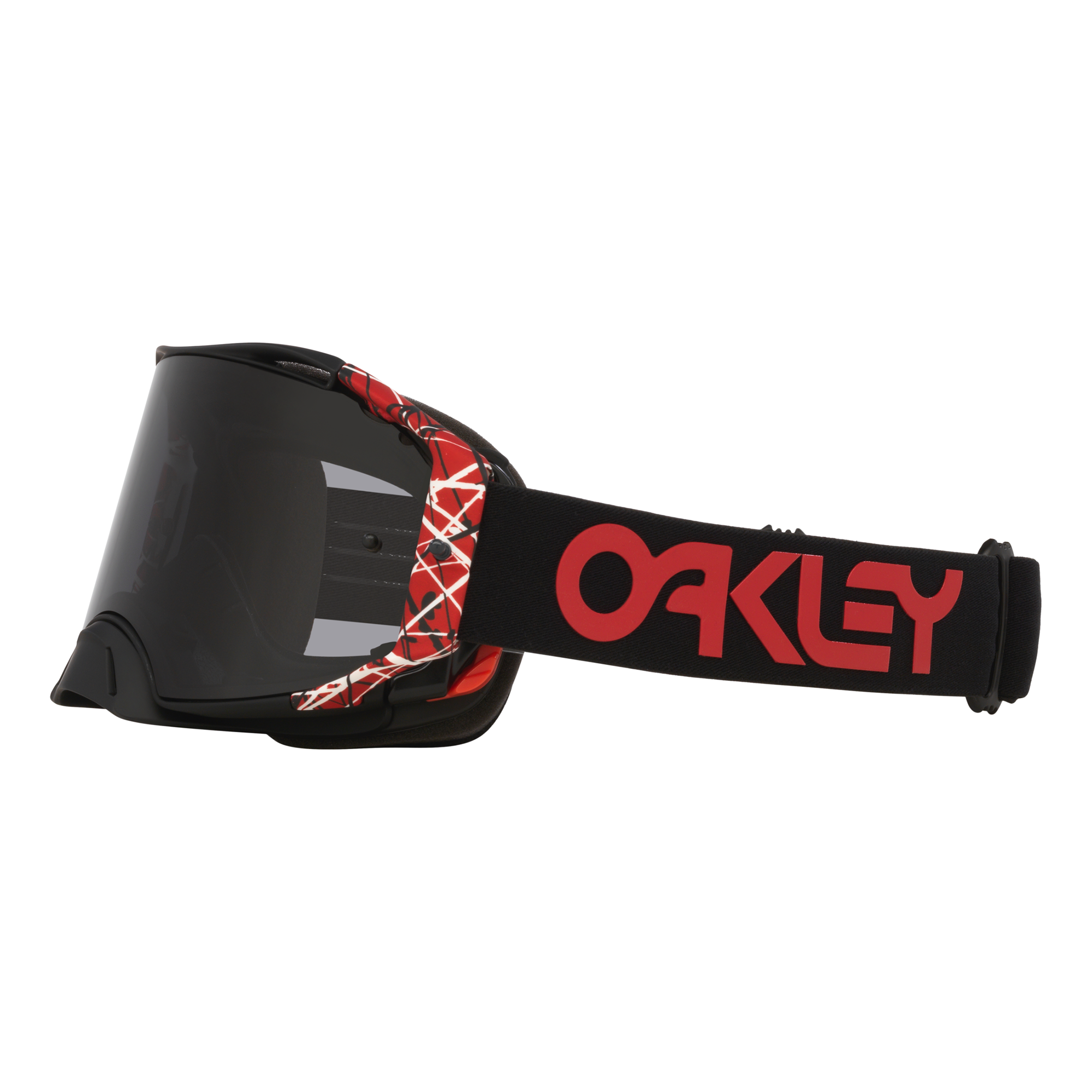 Oakley Airbrake Red Eddie MX Goggles Dark Grey - FREE UK Shipping, FREE 365 Day Returns | Moto Central