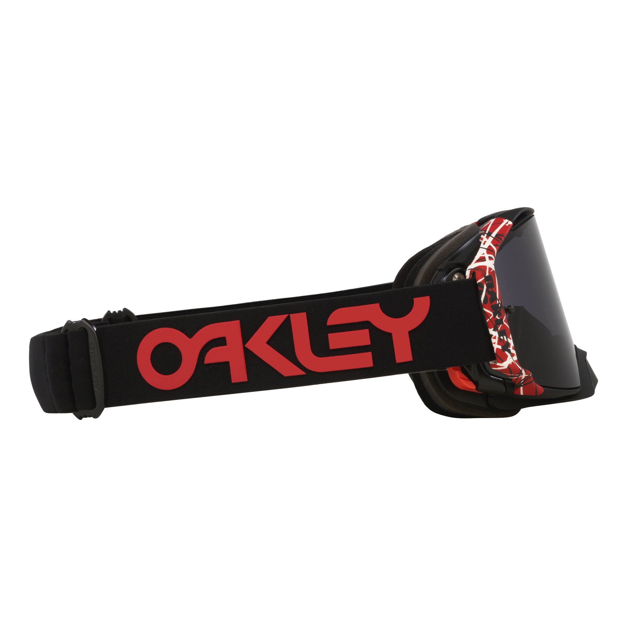 Oakley Airbrake Red Eddie MX Goggles Dark Grey - FREE UK Shipping, FREE 365 Day Returns | Moto Central