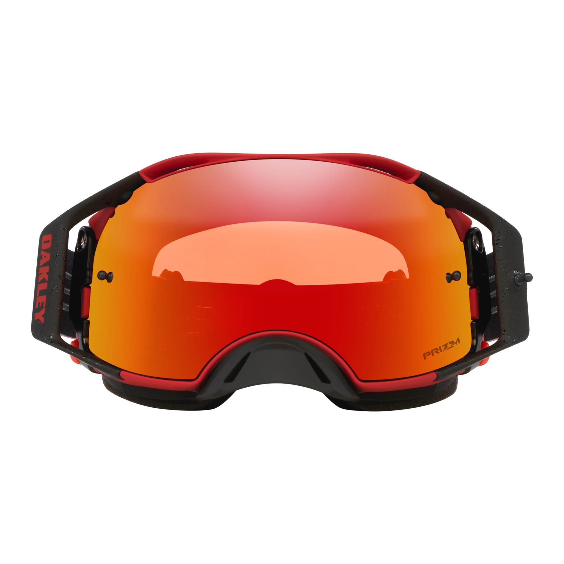 Oakley Airbrake Red Motion MX Goggles Torch Prizm - FREE UK Shipping, FREE 365 Day Returns | Moto Central