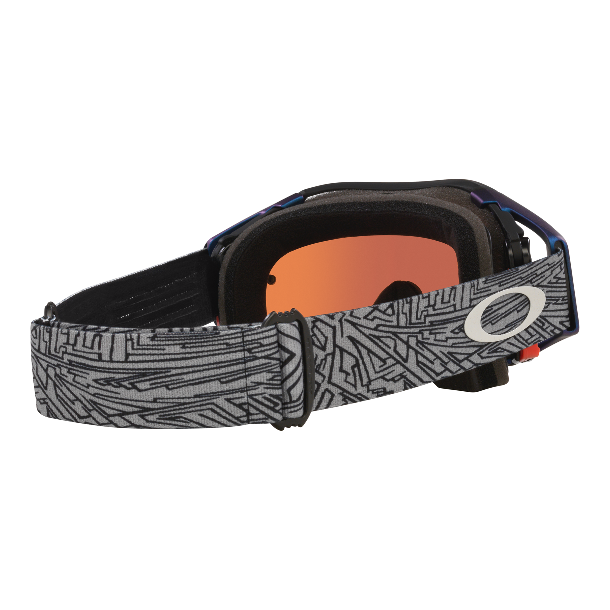 Oakley Airbrake Grey Strike MX Goggles Sapphire Prizm - FREE UK Shipping, FREE 365 Day Returns | Moto Central