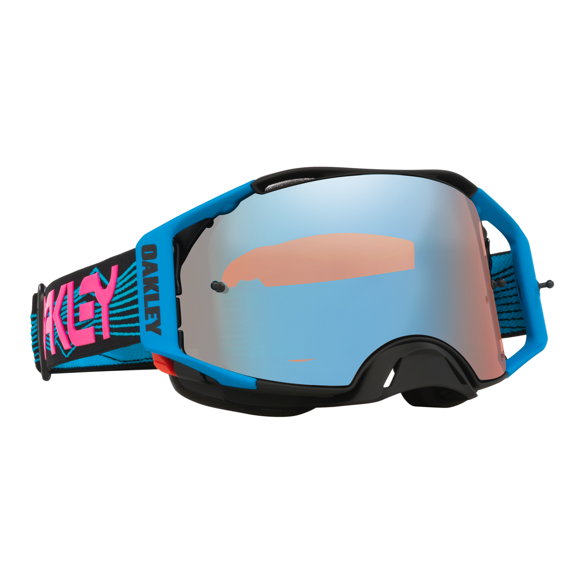 Oakley Airbrake Blue Wired MX Goggles Sapphire Prizm - FREE UK Shipping, FREE 365 Day Returns | Moto Central