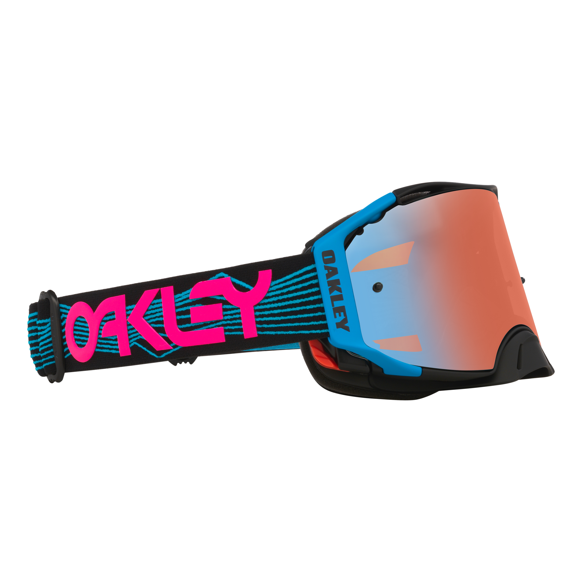 Oakley Airbrake Blue Wired MX Goggles Sapphire Prizm - FREE UK Shipping, FREE 365 Day Returns | Moto Central