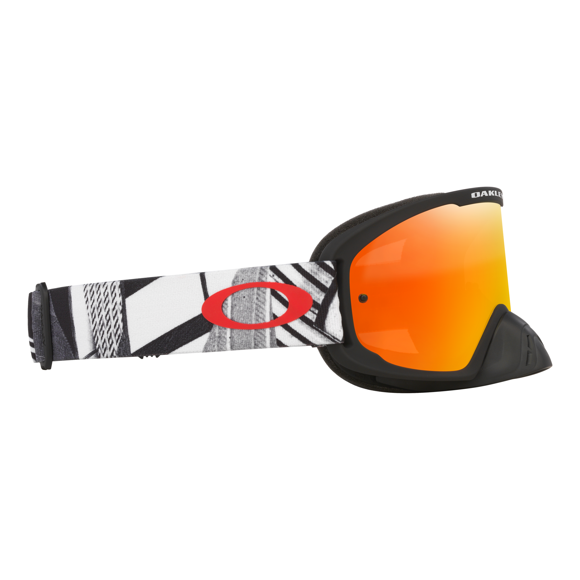 Oakley O Frame 2.0 Pro Black Forge MX Goggles Fire Iridium - FREE UK Shipping, FREE 365 Day Returns | Moto Central