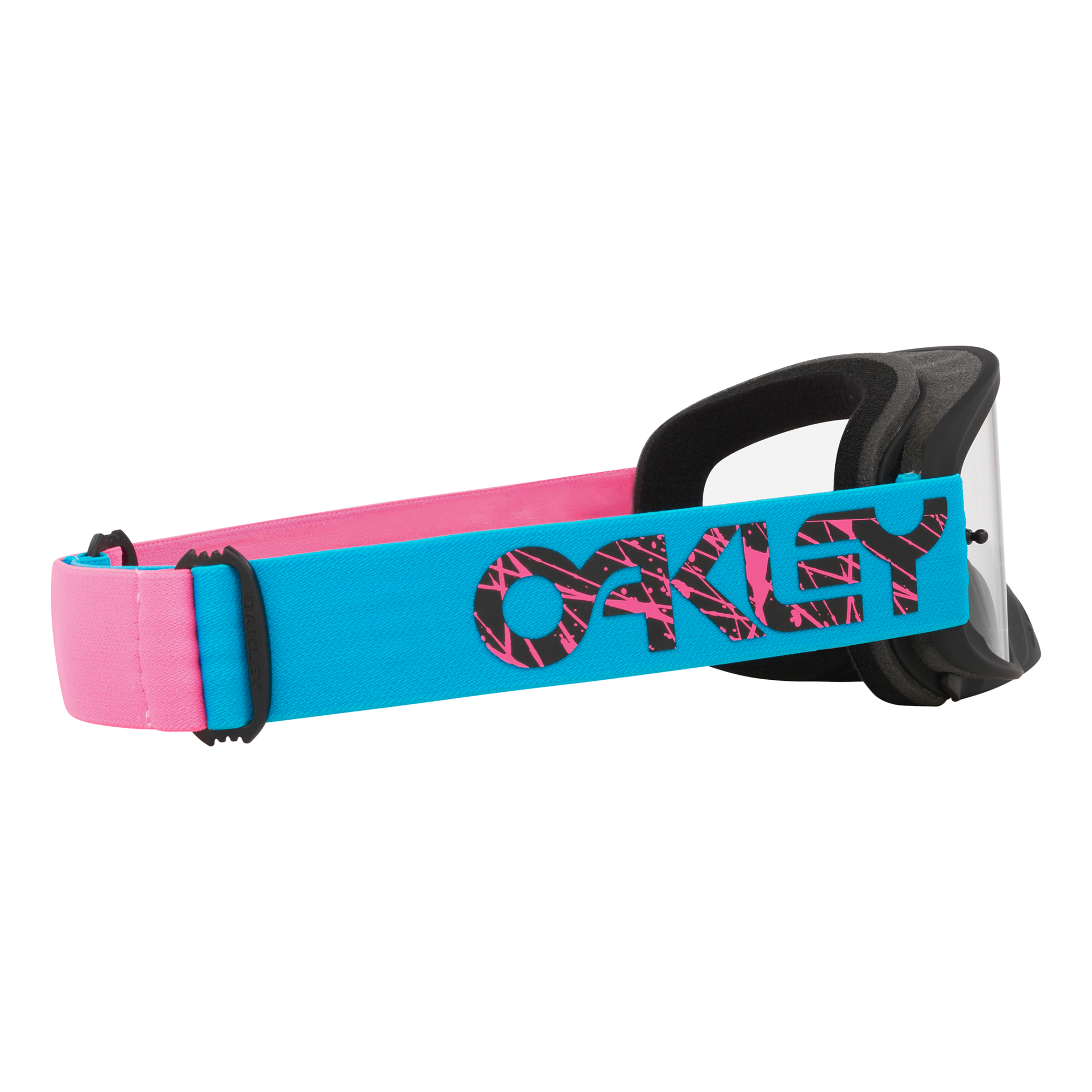 Oakley O Frame 2.0 Pro 2 Stroke MX Goggles Blue / Pink / Clear - FREE UK Shipping, FREE 365 Day Returns | Moto Central