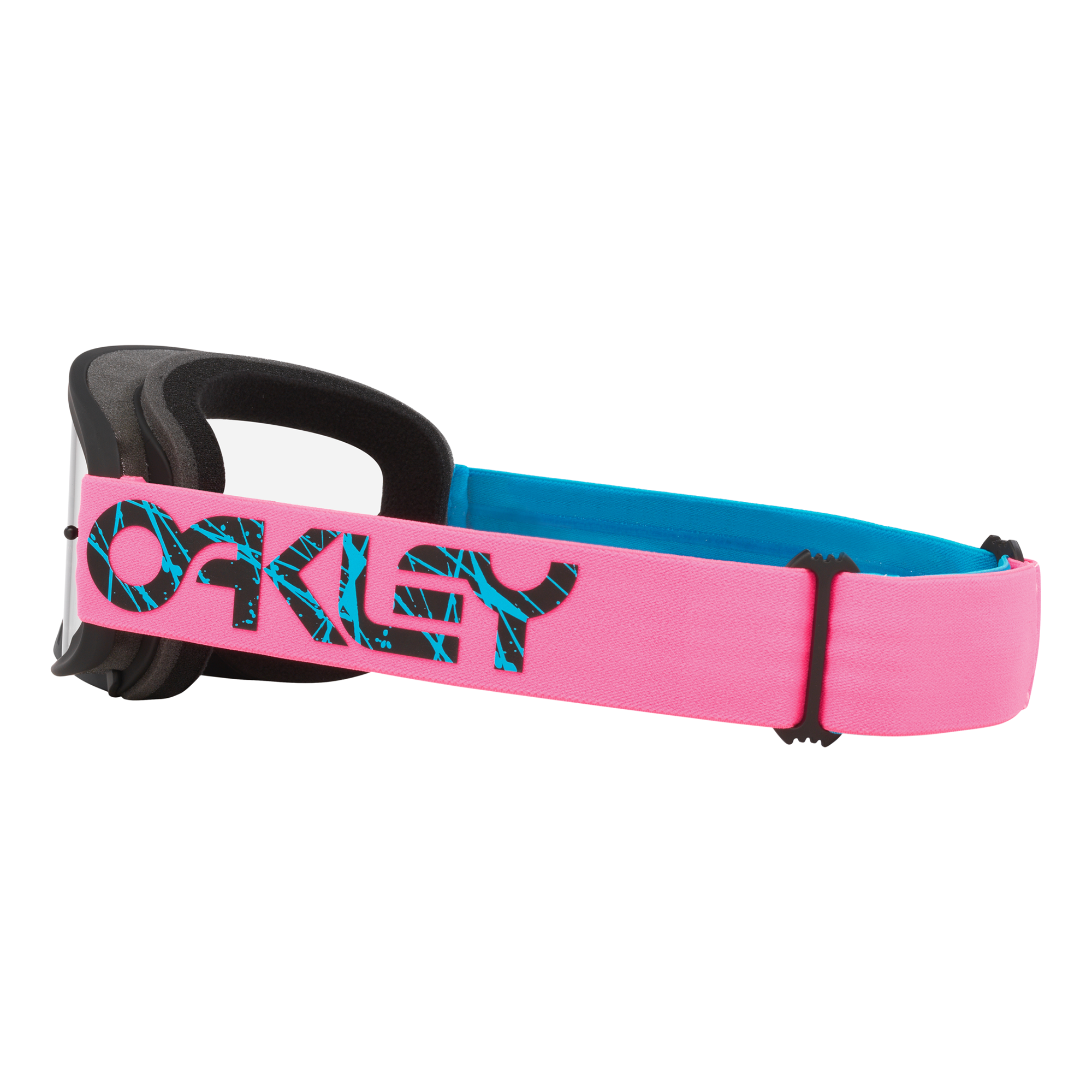 Oakley O Frame 2.0 Pro 2 Stroke MX Goggles Blue / Pink / Clear - FREE UK Shipping, FREE 365 Day Returns | Moto Central