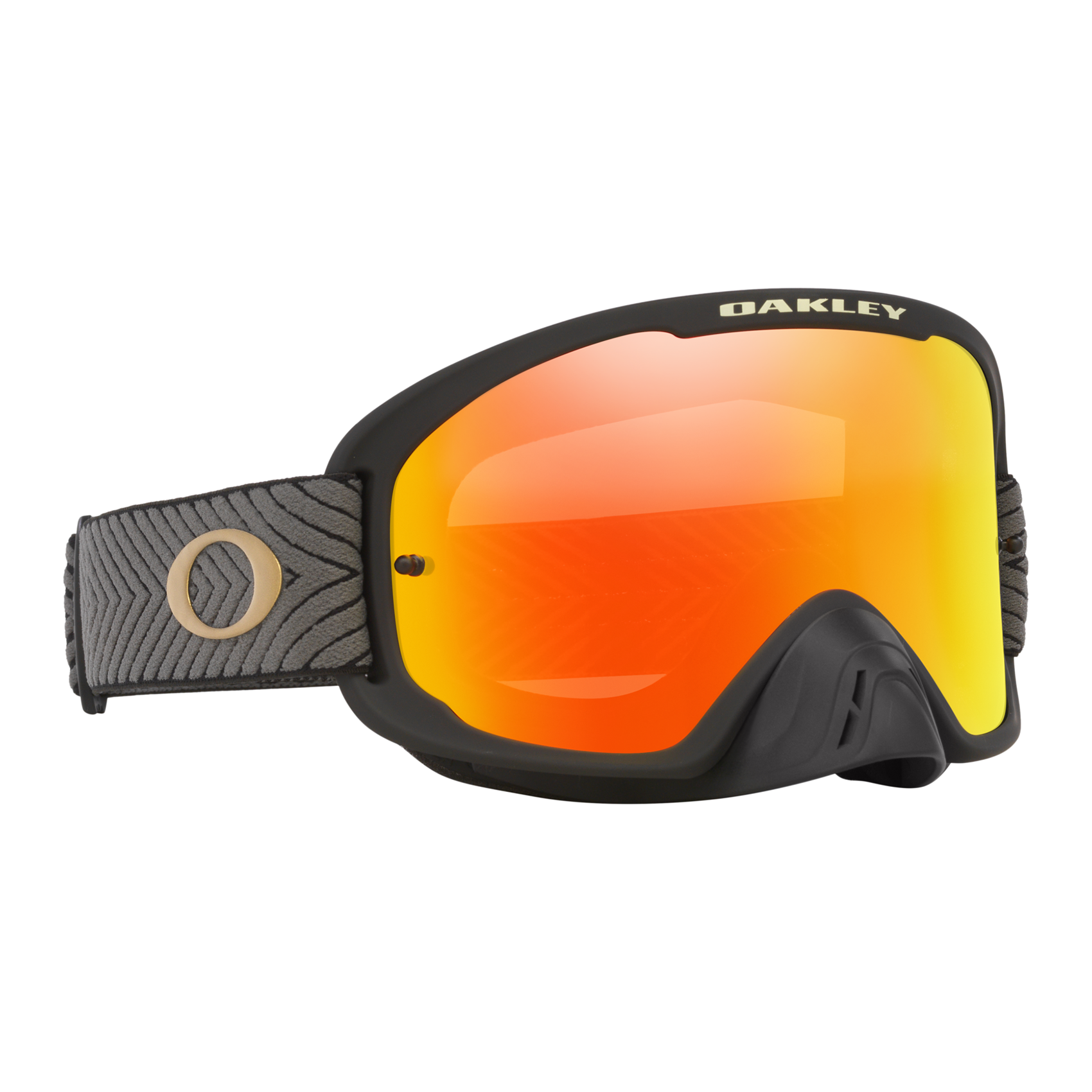 Oakley O Frame 2.0 Pro Team Black MX Goggles Fire Iridium - FREE UK Shipping, FREE 365 Day Returns | Moto Central