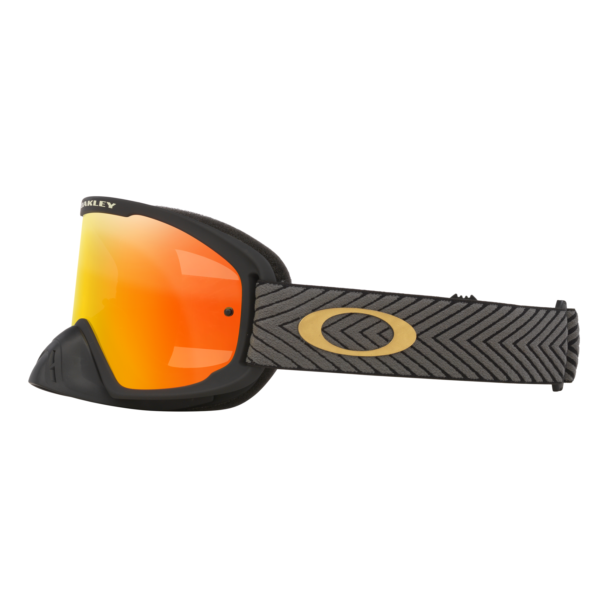 Oakley O Frame 2.0 Pro Team Black MX Goggles Fire Iridium - FREE UK Shipping, FREE 365 Day Returns | Moto Central