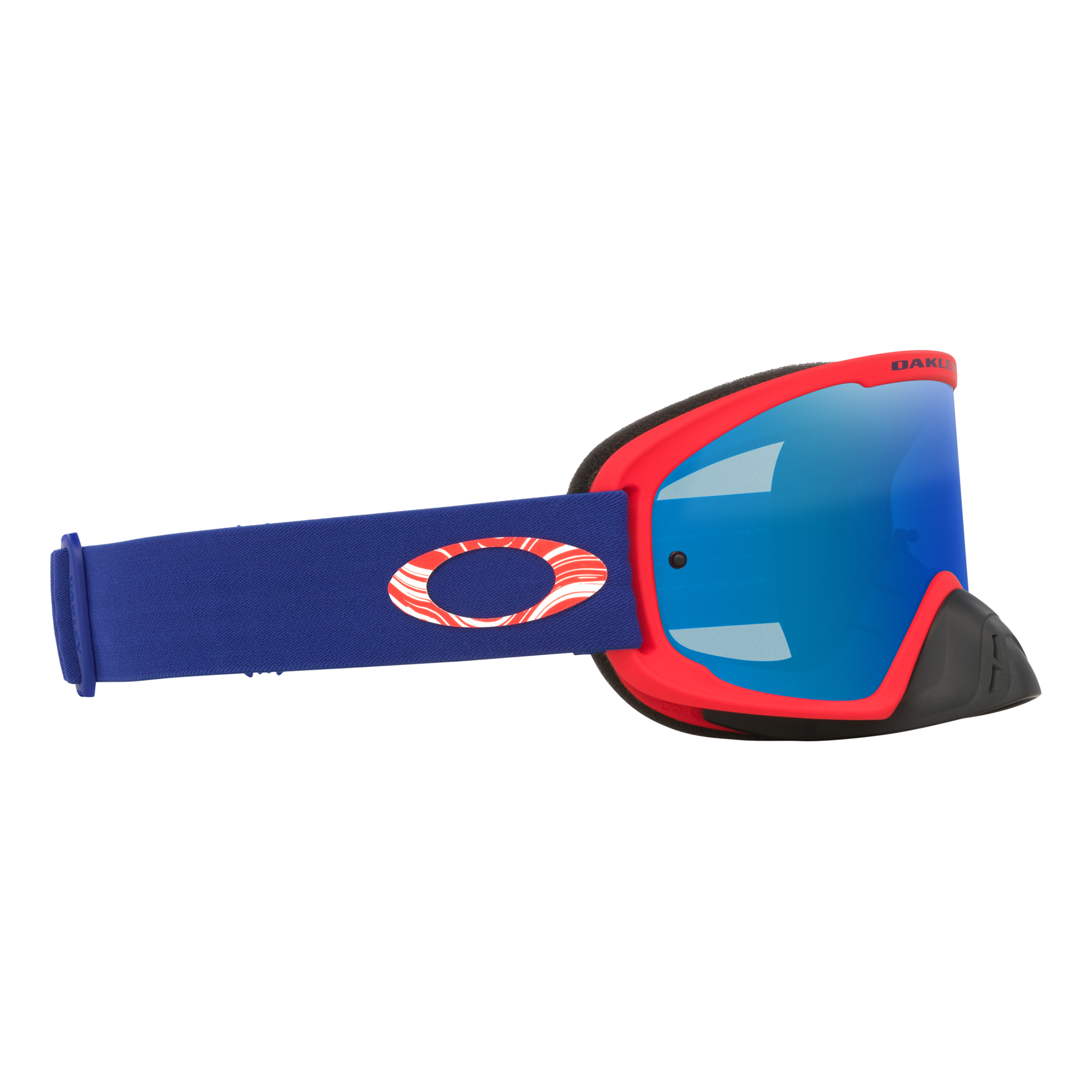 Oakley O Frame 2.0 Pro Team Red MX Goggles Black Ice Iridium - FREE UK Shipping, FREE 365 Day Returns | Moto Central