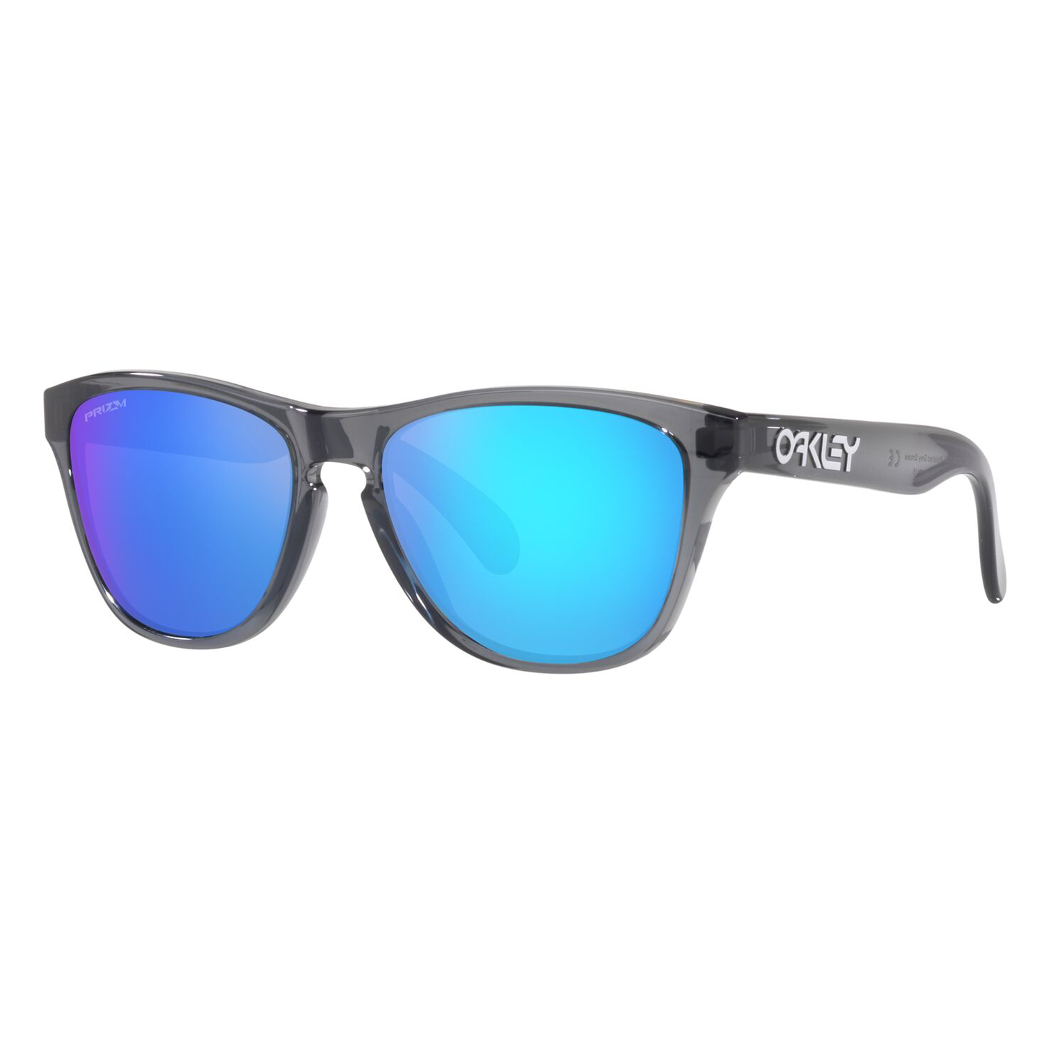 Oakley Frogskins XXS Youth Sunglasses Grey Smoke / Sapphire Prizm - FREE UK Shipping, FREE 365 Day Returns | Moto Central