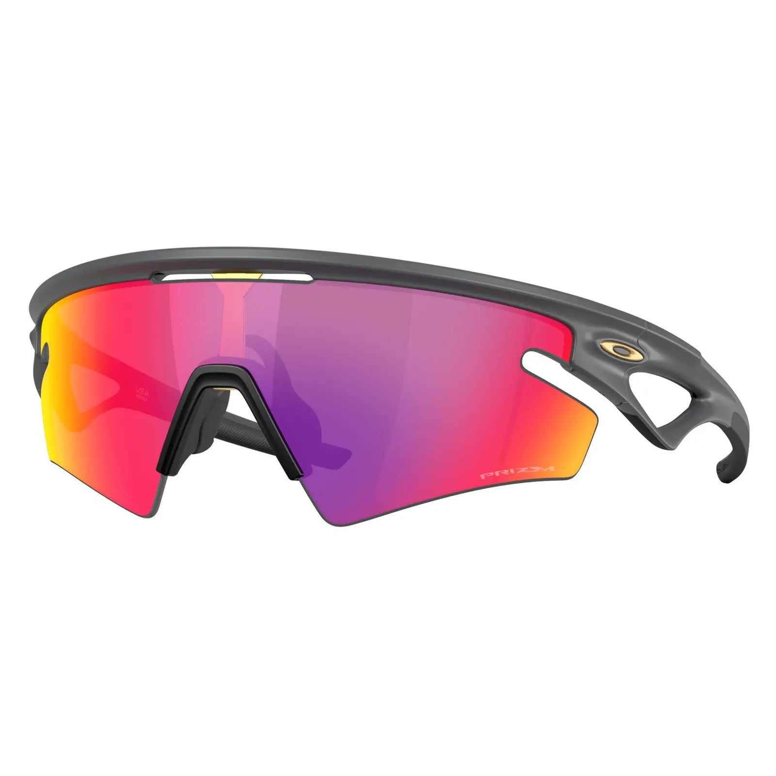 Oakley Sphaera Slash Sunglasses Matt Carbon / Prizm Road - FREE UK Shipping, FREE 365 Day Returns | Moto Central