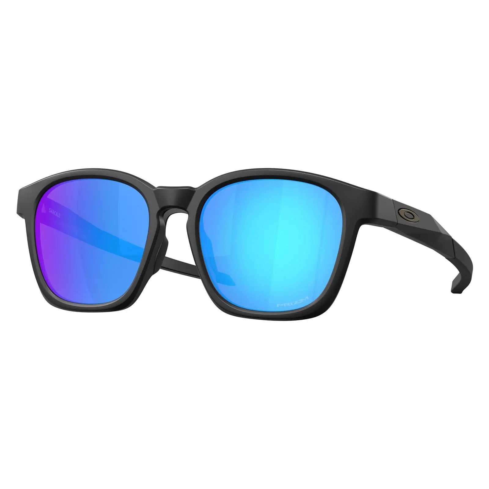 Oakley Shackle Sunglasses Matt Black / Prizm Sapphire - FREE UK Shipping, FREE 365 Day Returns | Moto Central