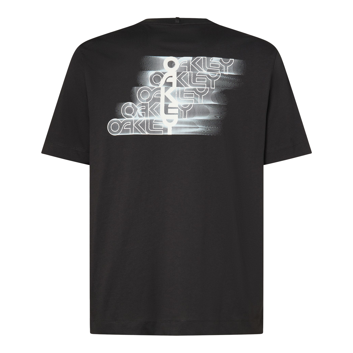 Oakley Stacked Flow T-Shirt Pitch Black - FREE UK Shipping, FREE 365 Day Returns | Moto Central