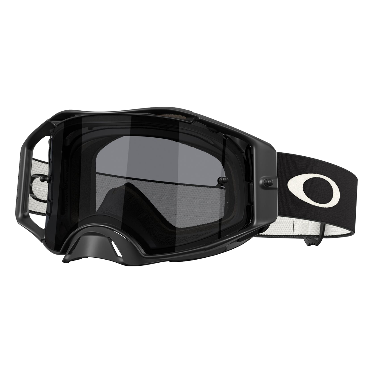 Oakley Airbrake Lite Goggles Matt Black / Dark Grey - FREE UK Shipping, FREE 365 Day Returns | Moto Central