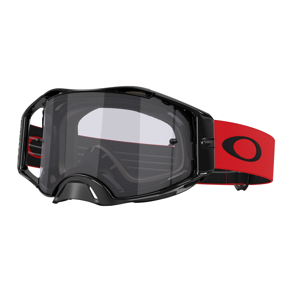 Oakley Airbrake Lite Goggles Moto Red / Light Grey - FREE UK Shipping, FREE 365 Day Returns | Moto Central