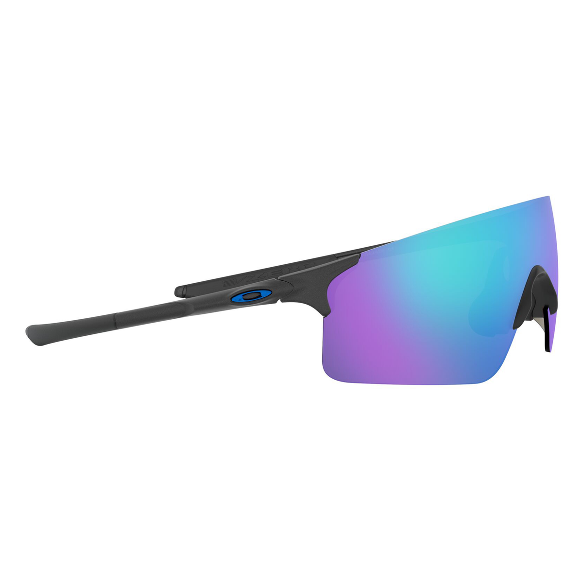 Oakley EVZero Blades Sunglasses Steel / Prizm Sapphire - FREE UK Shipping, FREE 365 Day Returns | Moto Central