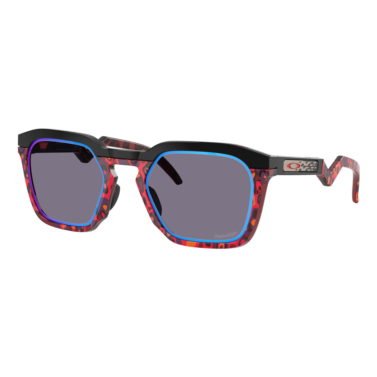 Oakley HSTN SQ Sunglasses Polished Black / Prizm Sapphire Alt Lens - FREE UK Shipping, FREE 365 Day Returns | Moto Central