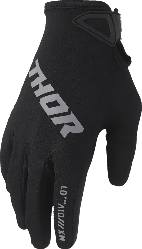 Thor Ridemode Static Textile Gloves Black - FREE UK Shipping, FREE 365 Day Returns | Moto Central