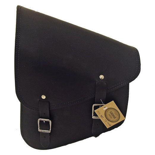 Ledrie Full Leather Swing Arm Bag Left Black For 84-17 Softail (NU) - alternate product view