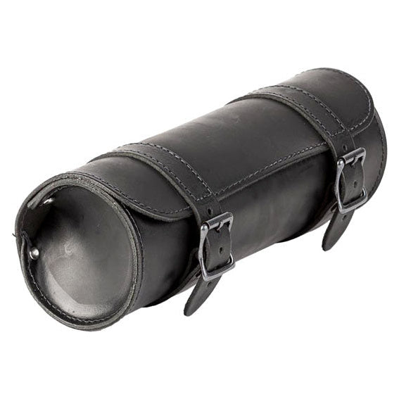 Ledrie Leather Tool Roll Black With Chrome Buckles - primary product view