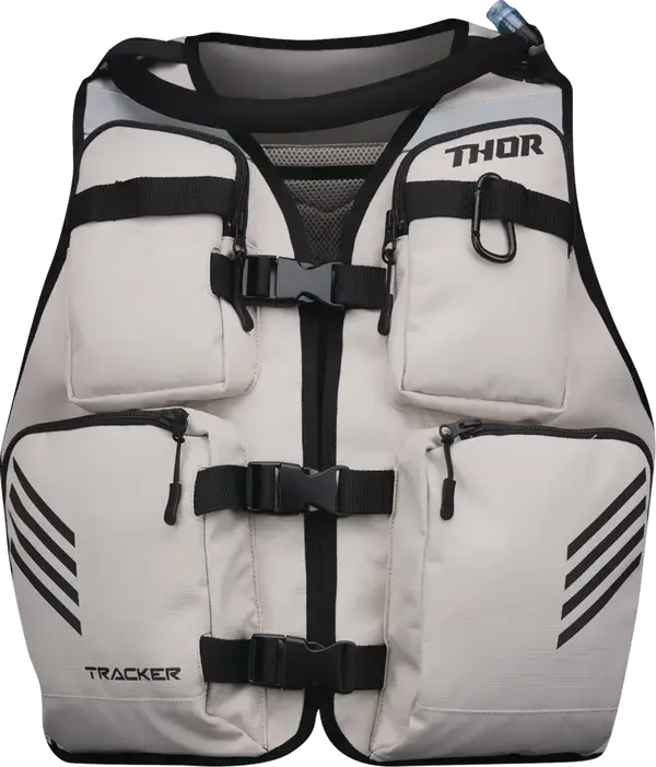 Thor Tracker Utility Vest Sand - FREE UK Shipping, FREE 365 Day Returns | Moto Central