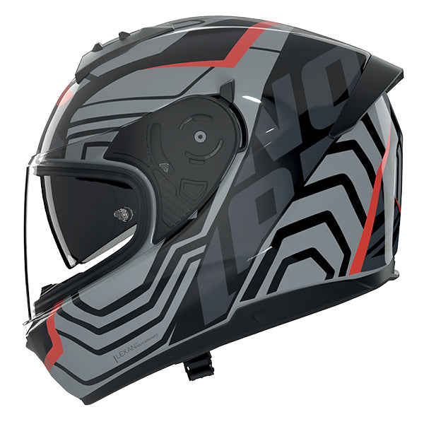 Nolan N60-6 Eclettico Black / Metal Grey / Red FREE UK Delivery, FREE 365 Day Returns | Moto Central