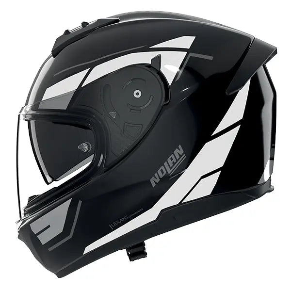 Nolan N60-6 Sincrono Black / White / Metal Grey FREE UK Delivery, FREE 365 Day Returns | Moto Central
