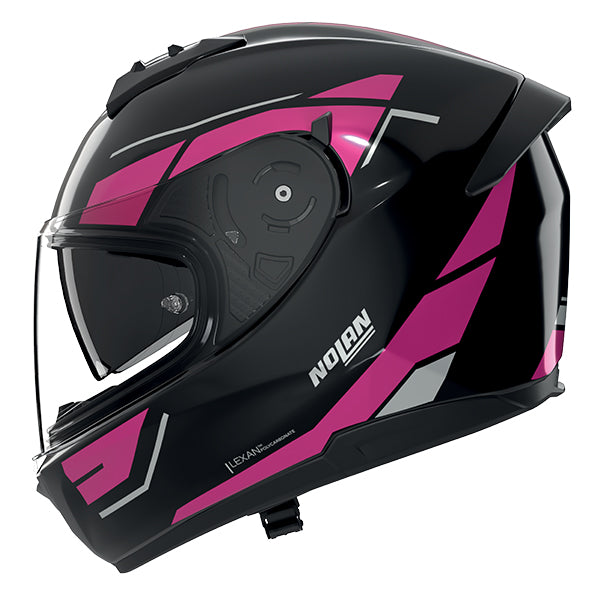 Nolan N60-6 Sincrono Black / Fucsia / Metal Grey FREE UK Delivery, FREE 365 Day Returns | Moto Central