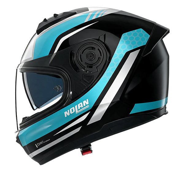 Nolan N60-6 Piega Black / Aquamarine FREE UK Delivery, FREE 365 Day Returns | Moto Central