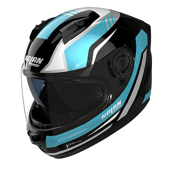 Nolan N60-6 Piega Black / Aquamarine FREE UK Delivery, FREE 365 Day Returns | Moto Central