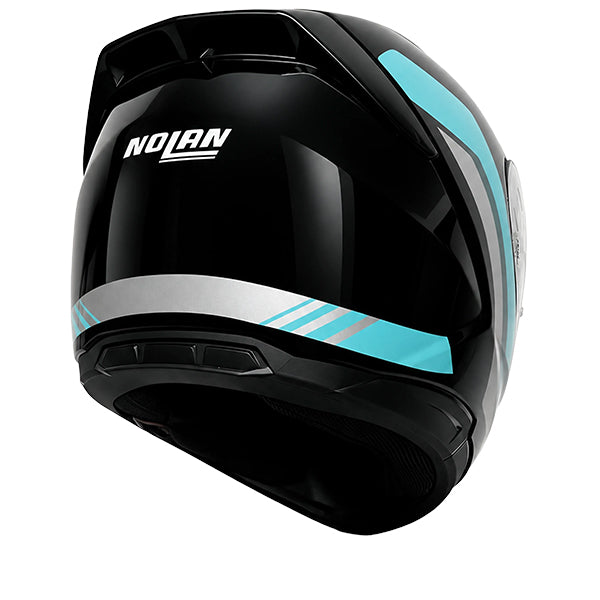 Nolan N60-6 Piega Black / Aquamarine FREE UK Delivery, FREE 365 Day Returns | Moto Central