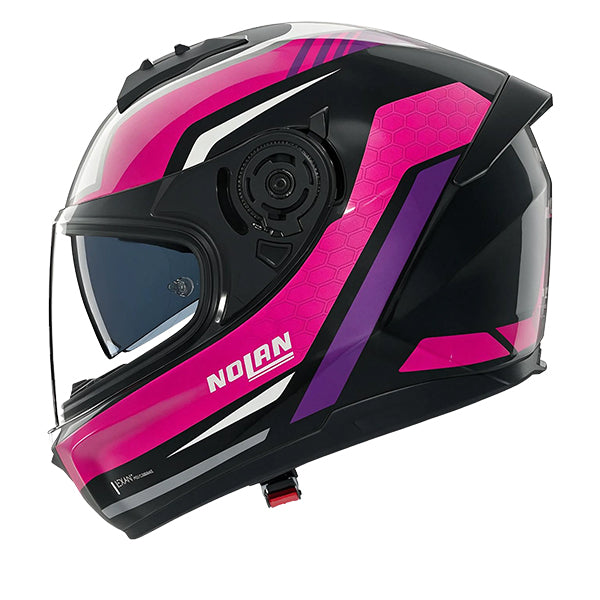 Nolan N60-6 Piega Black / Fuchsia FREE UK Delivery, FREE 365 Day Returns | Moto Central