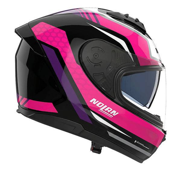 Nolan N60-6 Piega Black / Fuchsia FREE UK Delivery, FREE 365 Day Returns | Moto Central