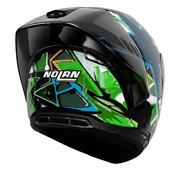 Nolan N60-6 Sport Chicane Black / Multicolor Green FREE UK Delivery, FREE 365 Day Returns | Moto Central