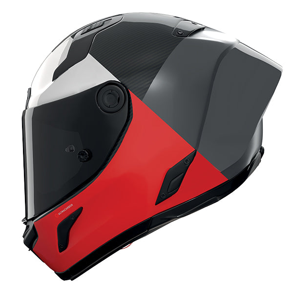 Nolan X-804 RS Blocco Carbon / Grey / Red FREE UK Delivery, FREE 365 Day Returns | Moto Central
