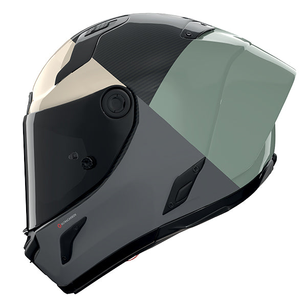 Nolan X-804 RS Blocco Carbon / Anthracite / Light Green FREE UK Delivery, FREE 365 Day Returns | Moto Central