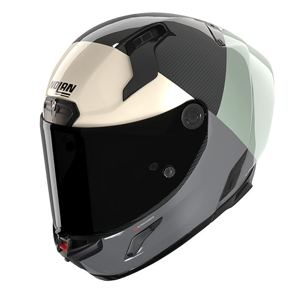Nolan X-804 RS Blocco Carbon / Anthracite / Light Green FREE UK Delivery, FREE 365 Day Returns | Moto Central