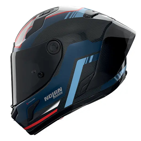 Nolan X-804 RS Piega Carbon / Blue / Red / White FREE UK Delivery, FREE 365 Day Returns | Moto Central