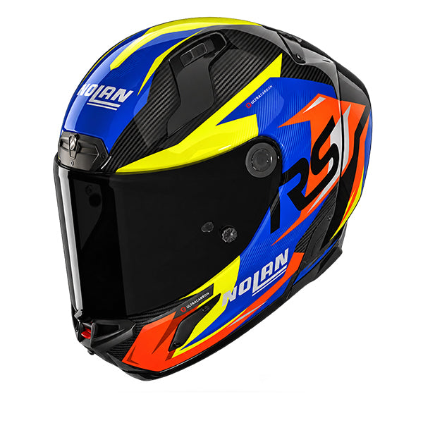 Nolan X-804 RS Fuorigiri Black / Orange / Blue FREE UK Delivery, FREE 365 Day Returns | Moto Central